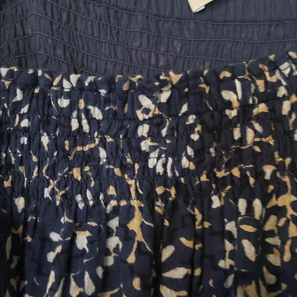 Ulla Johnson Navy and Cream Textured Dress - Picture 8 of 9